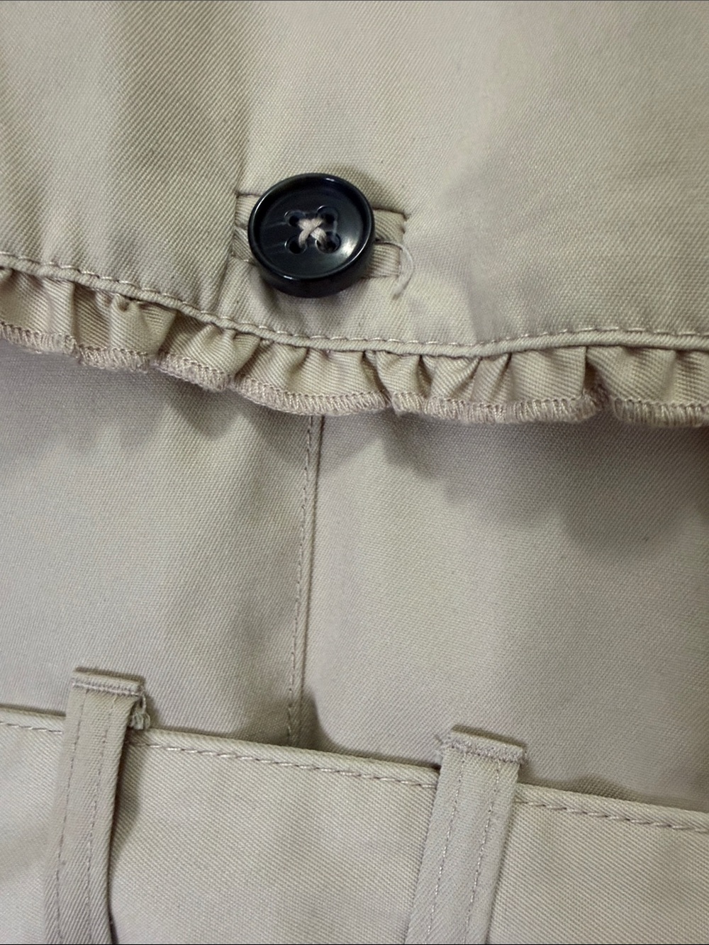 H&M Light Beige Double-Breasted Trench with Belt - Picture 6 of 16